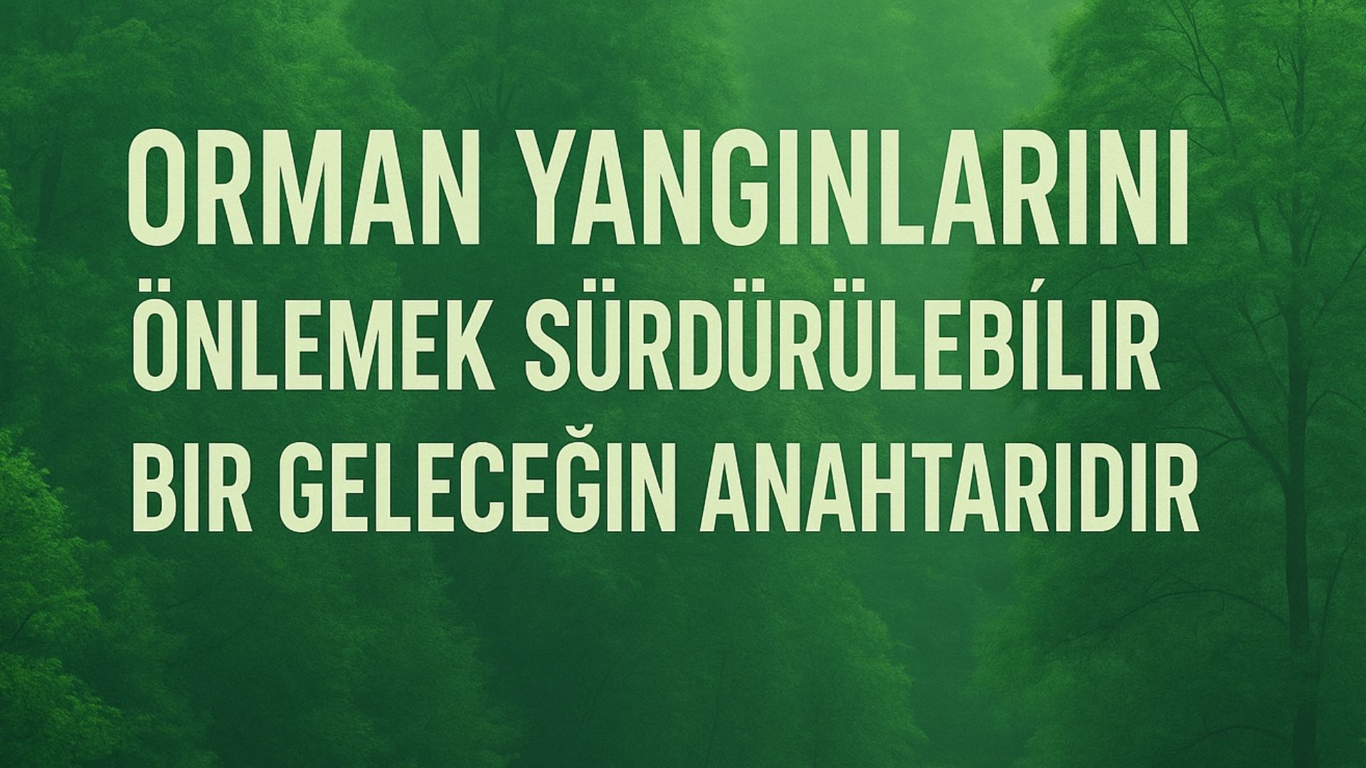 Orman Yangınlarını Önlemek Sürdürülebilir Bir Geleceğin Anahtarıdır